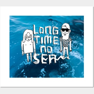 Funny, Ocean Sea Summer Vibe, Long Time No Sea Posters and Art